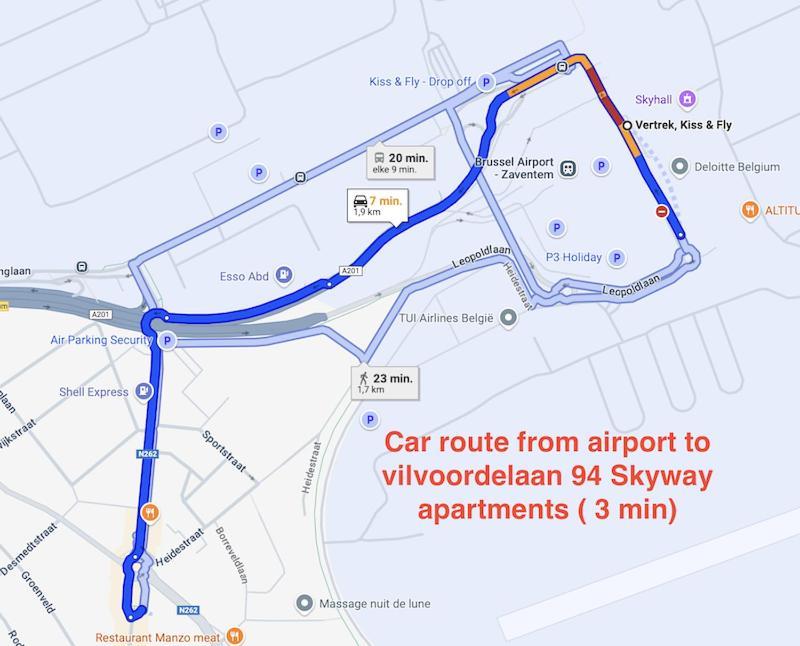 Skyway Airport Apartments 자벤템 외부 사진