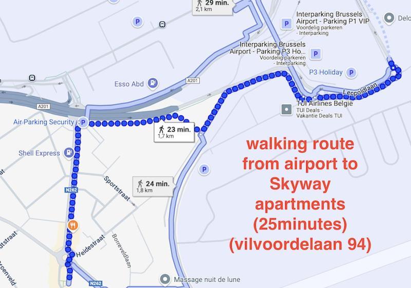 Skyway Airport Apartments 자벤템 객실 사진
